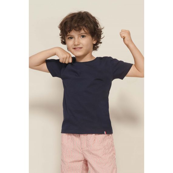 Tee-shirt publicitaire enfant col rond 100% coton peigné Made in France