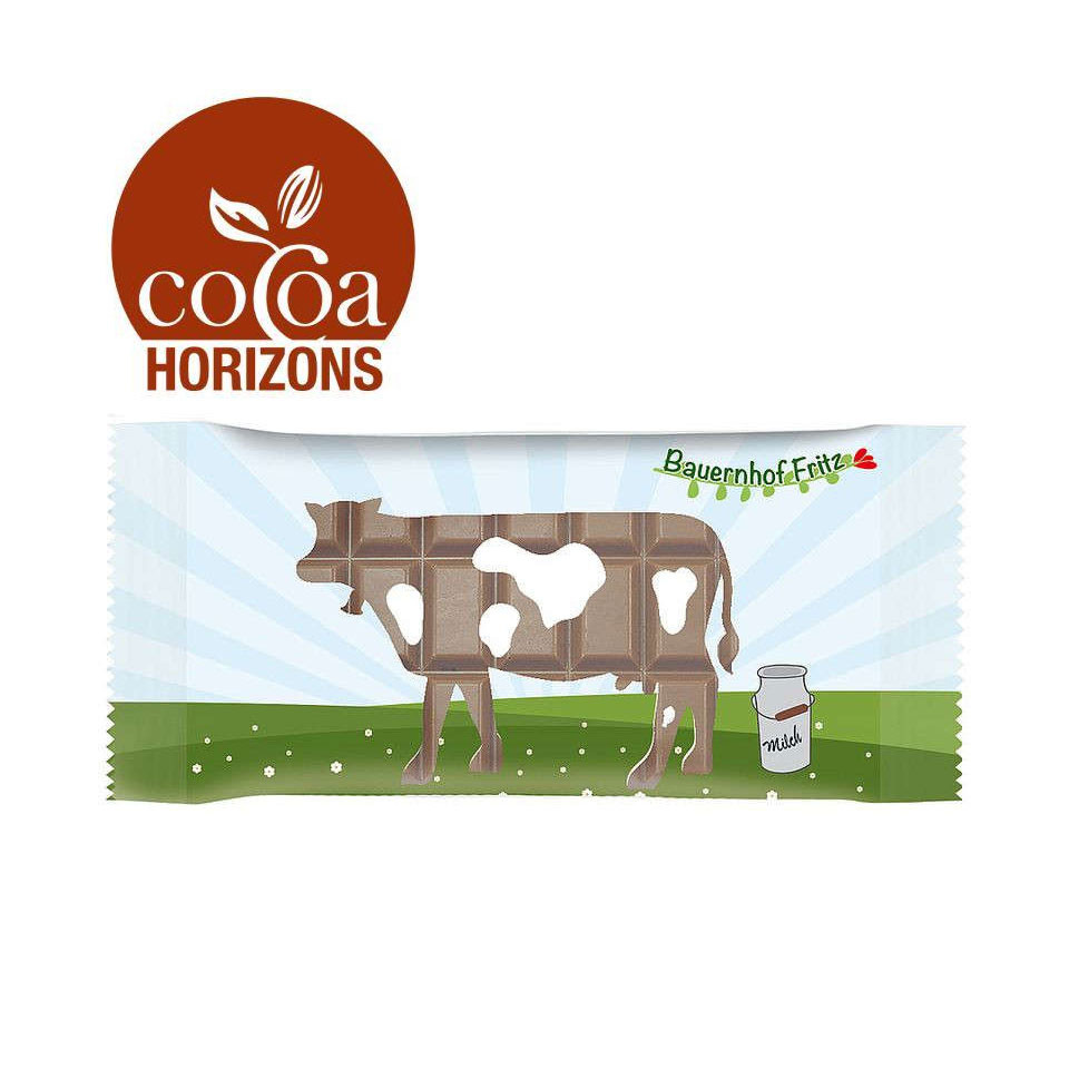 Tablettes en chocolat personnalisées flowpack 100g