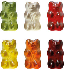 Bonbons publicitaires mini ours d'or au jus de fruit HARIBO