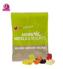 Bonbons publicitaires mini ours d'or avec jus de fruit HARIBO