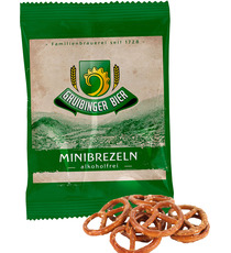 Mini Bretzels publicitaires personnalisés salées