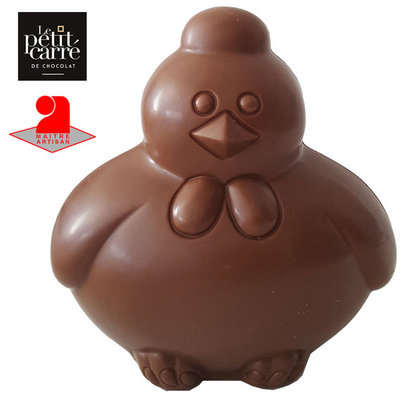 Poule en chocolat de Pâques publicitaire fabriqué en France 30g