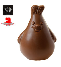 Lapin de Pâques publicitaire en chocolat fabriqué en France 75g