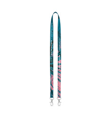 Lanyard tour de cou publicitaire express fabriqué en Europe double mousquetons