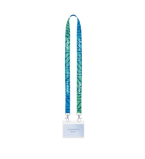 Lanyard tour de cou recyclé RPET publicitaire express fabriqué en Europe double mousquetons