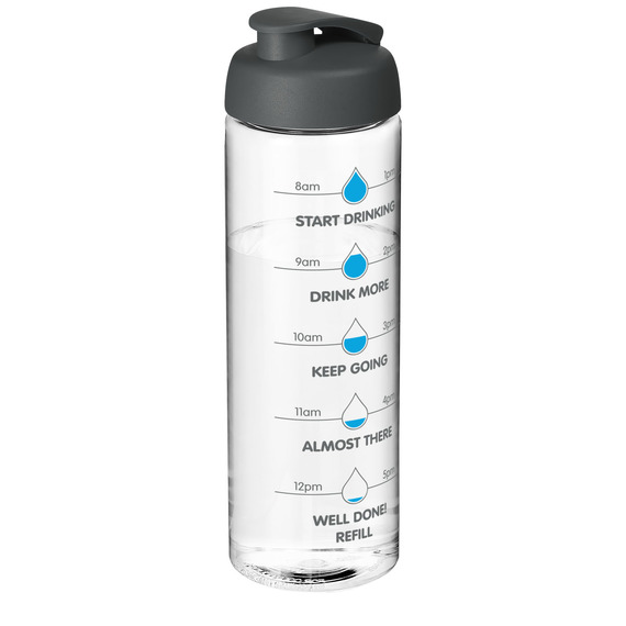 Bouteille de sport H2O Vibe 850 ml avec couvercle à  bascule publicitaire