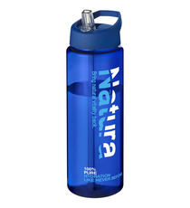 Bouteille de sport H2O Vibe 850 ml avec couvercle à  bec verseur publicitaire