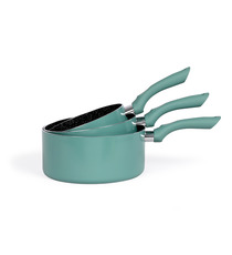 Set de 3 casseroles aspect pierre publicitaire