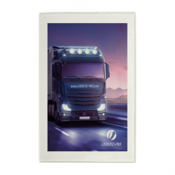 Porte carte grise publicitaire express fabriqué en France 3 volets dont 1 transparent