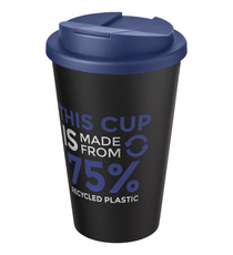 Gobelet Americano® Eco recyclé publicitaire de 350ml avec couvercle anti-déversement