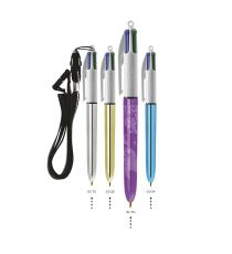 Stylo 4 couleurs publicitaire BIC Shine