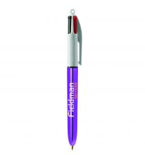 Stylo 4 couleurs publicitaire BIC Shine