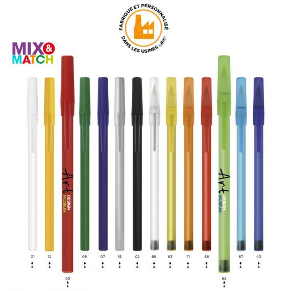 Stylo publicitaire personnalisé express BIC Round Stic