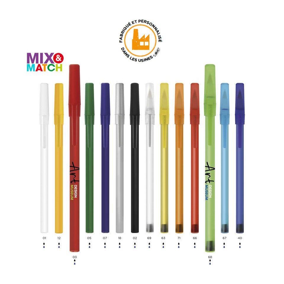Stylo publicitaire personnalisé express BIC Round Stic