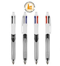 Stylo BIC® 4 Couleurs 3+1HB publicitaire. Crayon 3 couleurs critérium.