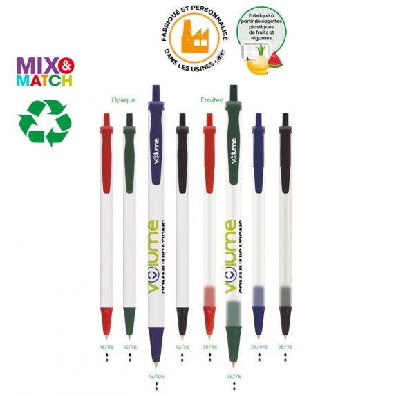 Stylo personnalisable recyclé plastique