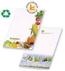 Bloc notes écologique BIC publicitaire imprimé 20 feuilles 75x127 mm recyclé