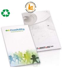Bloc notes publicitaire écologique BIC imprimé 40 feuilles 96x152mm recyclé