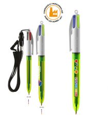 Stylo BIC® 4 Colours publicitaire Fluo