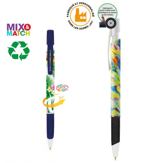 Stylo BIC® 4 Couleurs Personnalisé Ice