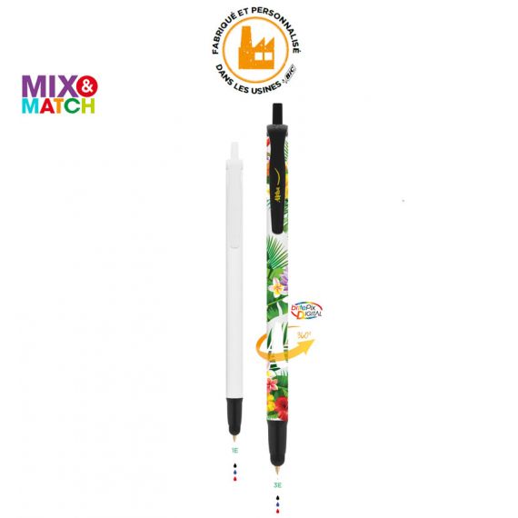 Stylo bille personnalisable BIC Clic Stic Stylus Digital