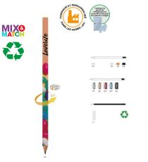 Crayon de papier recyclé publicitaire avec gomme BIC® Evolution