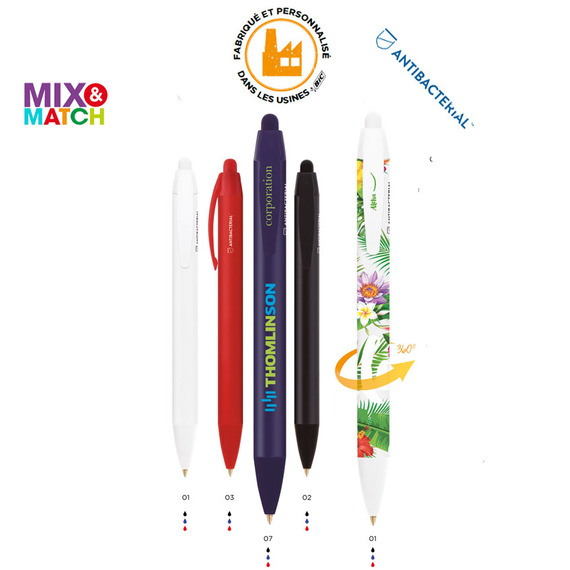 Stylo bille anti microbes personnalisé BIC® Wide Body BGUARD™