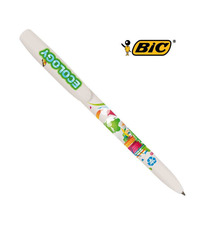 Stylo BIC écologique publicitaire Super Clip quadri