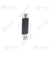 Clé USB personnalisée aluminium double prise Mick Duo