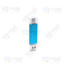 Clé USB personnalisée aluminium double prise Mick Duo