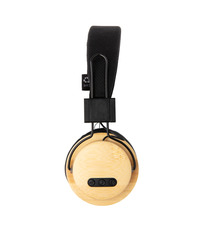 Casque audio sans fil en bambou publicitaire