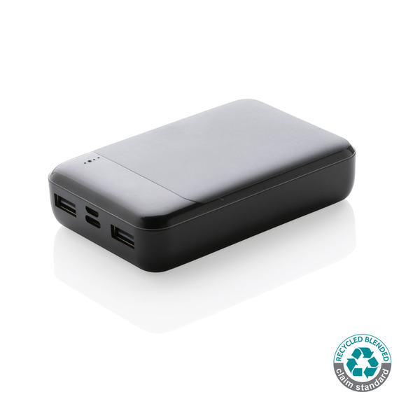 Batterie publicitaire de secours 10.000 mAh en plastique recyclé RCS