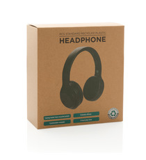 Casque publicitaire audio en plastique recyclé RCS