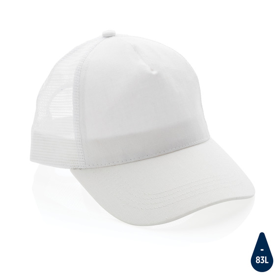 Casquette publicitaire de routier 5 panneaux coton recyclé Impact AWARE™