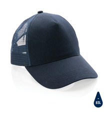 Casquette publicitaire de routier 5 panneaux coton recyclé Impact AWARE™