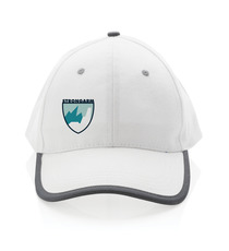 Casquette publicitaire contraste 6 panneaux coton recyclé Impact AWARE™