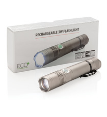 Lampe torche publicitaire 3W rechargeable