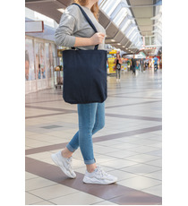 Sac publicitaire shopping type Tote bag Impact en coton recyclé AWARE™ écologique