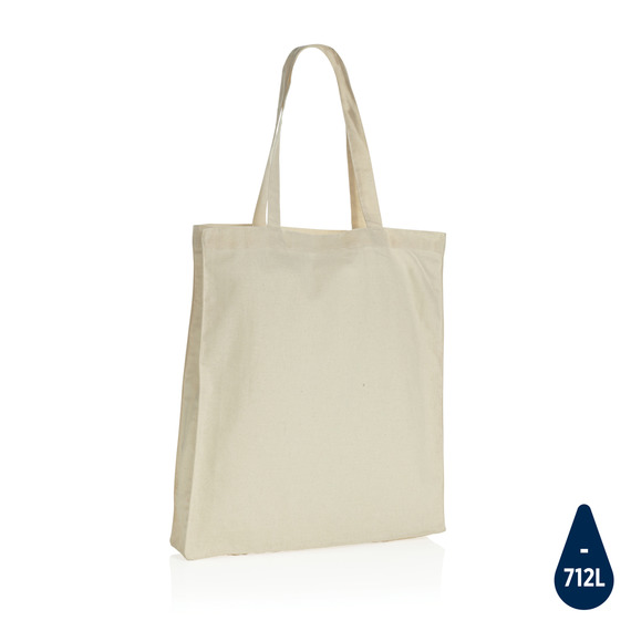 Sac publicitaire tote en coton recyclé avec fond amovible Impact AWARE™