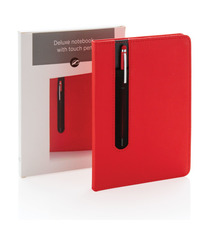 Carnet publicitaire de notes A5 avec stylo tactile Deluxe