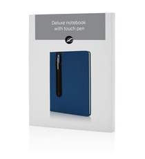 Carnet publicitaire de notes A5 avec stylo tactile Deluxe