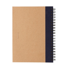 Cahier publicitaire à spirales kraft avec stylo