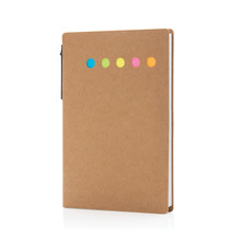 Carnet publicitaire A6 de notes autocollantes avec stylo