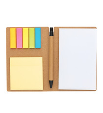 Carnet publicitaire A6 de notes autocollantes avec stylo