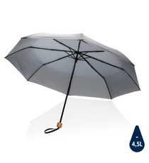 Mini parapluie publicitaire  20.5" rPET 190T poignée bambou Impact AWARE™