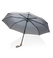 Mini parapluie publicitaire  20.5" rPET 190T poignée bambou Impact AWARE™