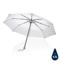 Mini parapluie publicitaire  20.5" rPET 190T poignée bambou Impact AWARE™