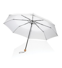 Mini parapluie publicitaire  20.5" rPET 190T poignée bambou Impact AWARE™