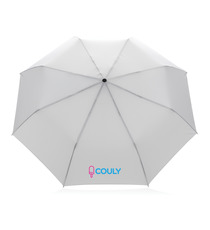 Mini parapluie publicitaire  20.5" rPET 190T poignée bambou Impact AWARE™