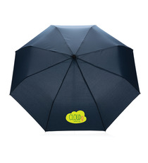 Mini parapluie publicitaire  20.5" rPET 190T poignée bambou Impact AWARE™